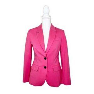 Boden Tailored Stretch Jersey Blazer in Hot Pink Size US 10P